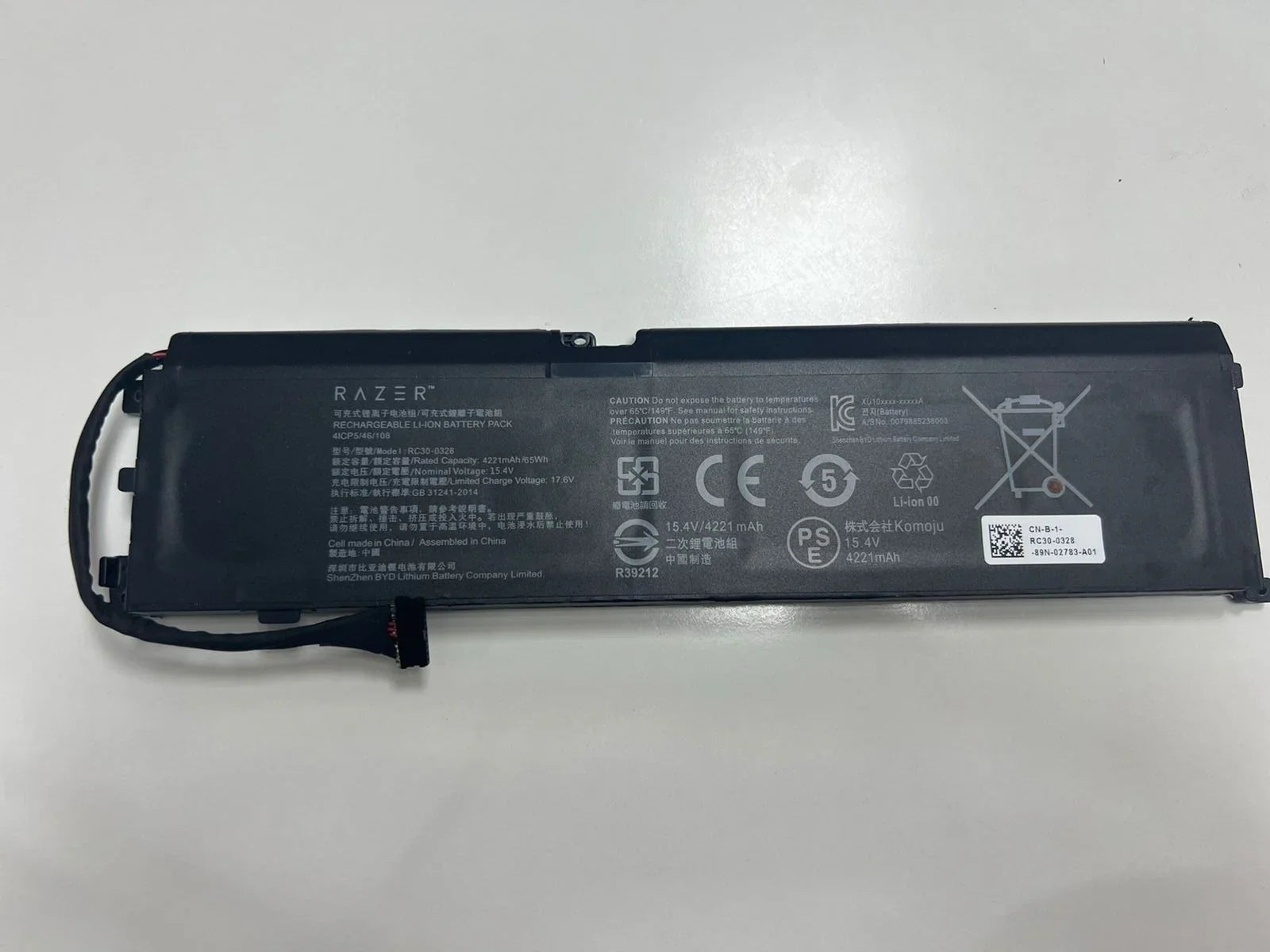 Razer Balde RC30-0351 Razer Blade Laptop Battery Compatible with RZ09-0369x RZ09-0351 Series RZ09-0351 9E11 4ICP7/63/69 15.2V 60.8Wh - eBuy UAE